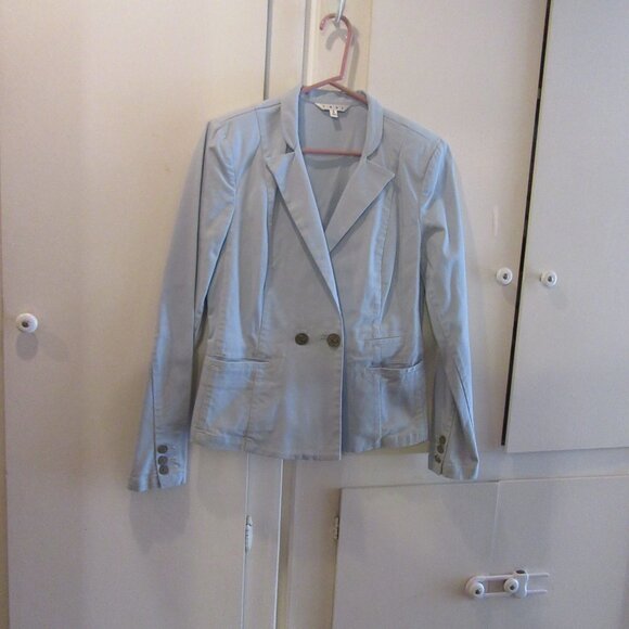 CABI Jacket #725 Call It A Day Wedgwood Powder Blue Career Casual Size 6 - Picture 3 of 9